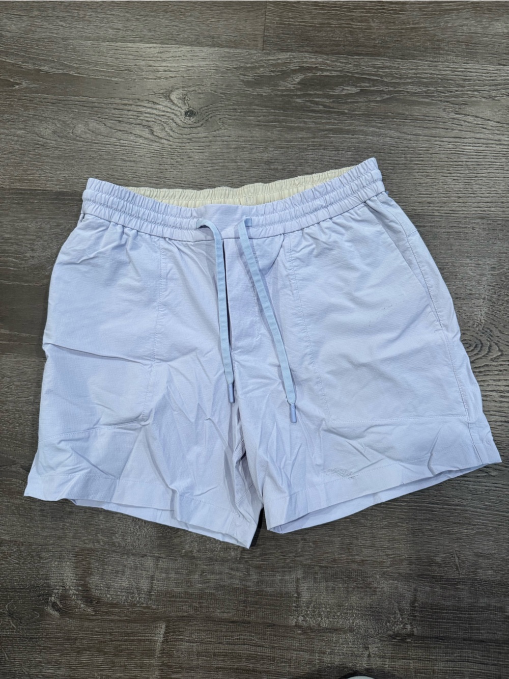 Kids Light Blue Drawstring Shorts